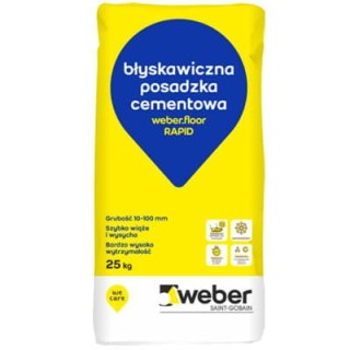 Błyskawiczna posadzka i jastrych cementowy weber.floor RAPID