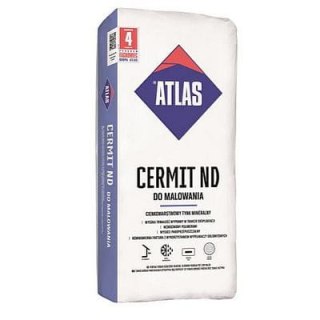 Cienkowarstwowy tynk mineralny ATLAS CERMIT ND - DO MALOWANIA grubość 1.5 mm i 2.0 mm