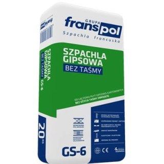 Szpachla Gipsowa Specjal bez taśmy GS-6 FRANSPOL opak. 20kg