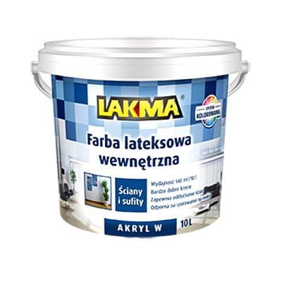 AKRYL W lateksowa farba wewnętrzna Lakma