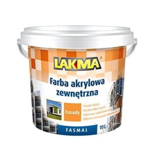 Akrylowa farba fasadowa FASMAL biała Lakma