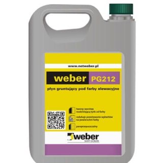 Płyn gruntujący pod farby elewacyjne 10 kg weber PG212