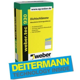 Hydraulicznie wiążąca,jednoskładnikowa mikrozaprawa uszczelniająca weber.tec 930 DEITERMANN DS