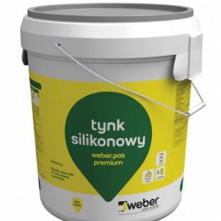 Tynk silikonowy do aplikacji ręcznej i mechanicznej weber.pas premium