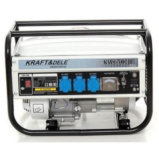 Przenośny agregat generator prądotwórczy jednofazowy 4800W 230V 6.5KM 12V KD118 Kraft&Dele