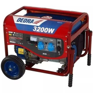 Agregat prądotwórczy generator DEGB3600K moc 3,2kW 3200W AVR miedziane uzwojenie silnika Dedra