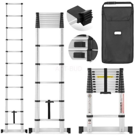 Drabina teleskopowa aluminiowa 3,2 m przystawna