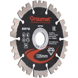 Tarcza diamentowa segmentowa laser 125 mm 6978 Draumet