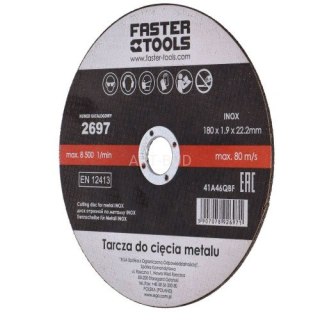 Tarcza do cięcia metalu INOX 125 x 1,6 2698 Faster Tools