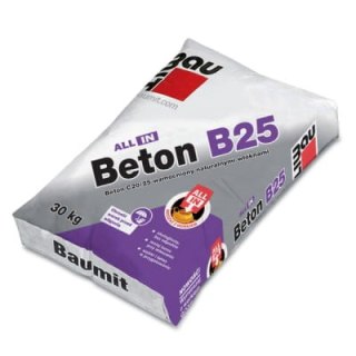 Beton ALL IN Beton B25 Baumit 30 kg C20/25 wzmocniony naturalnymi włóknami w rozpuszczalnych workach