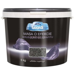 Masa dekoracyjna do ścian o efekcie kruszonego grafitu 5 kg Guardi Lakma